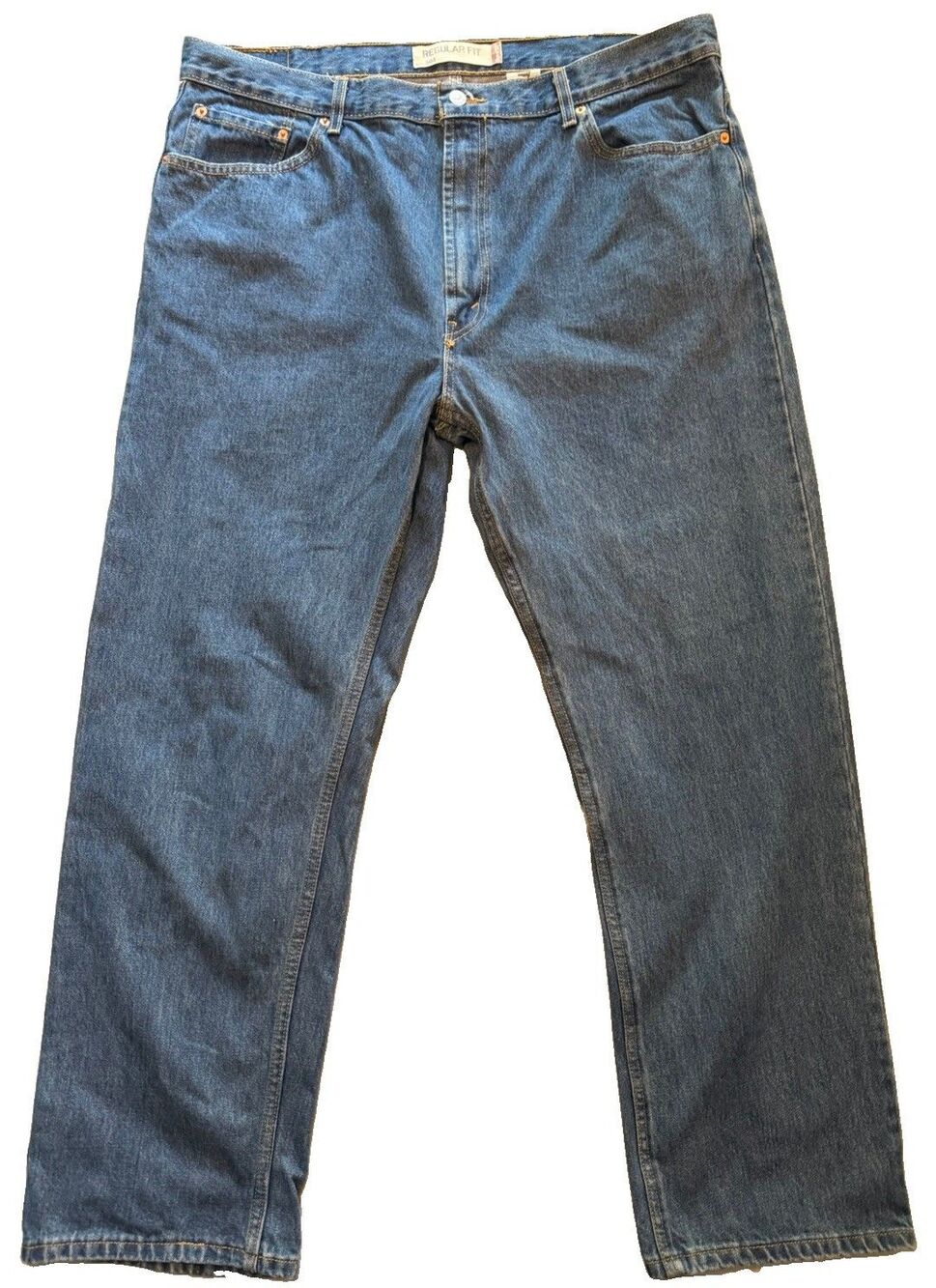 Levis 505 Jeans Mens 42x32 Actual 41x31 Blue 100% Cotton Regular Y2K Blank Tab